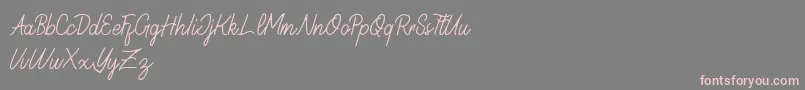 GERALI   DEMO Font – Pink Fonts on Gray Background