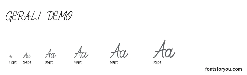 GERALI   DEMO Font Sizes
