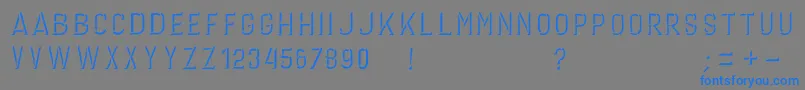 GERINIMO DARK Font – Blue Fonts on Gray Background