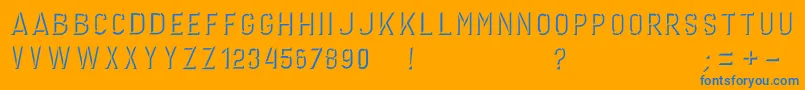 GERINIMO DARK Font – Blue Fonts on Orange Background