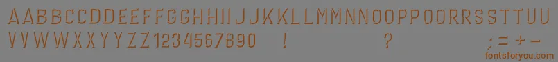 GERINIMO DARK Font – Brown Fonts on Gray Background
