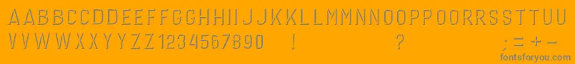 GERINIMO DARK Font – Gray Fonts on Orange Background