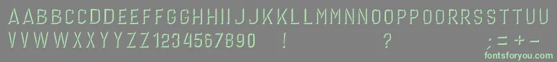 GERINIMO DARK Font – Green Fonts on Gray Background