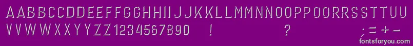 En savoir plus sur la police GERINIMO DARK Police GERINIMO DARK – polices vertes sur fond violet