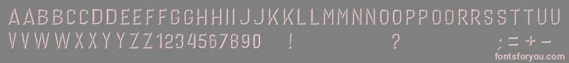 GERINIMO DARK Font – Pink Fonts on Gray Background