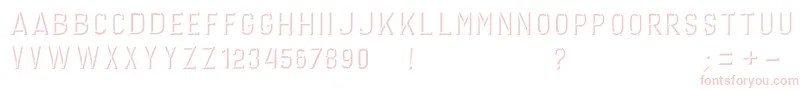 GERINIMO DARK Font – Pink Fonts on White Background