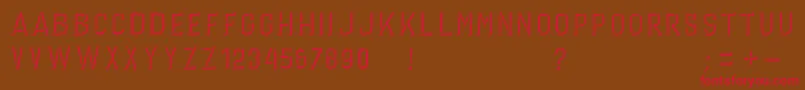 GERINIMO DARK Font – Red Fonts on Brown Background