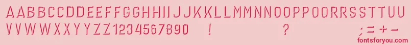 GERINIMO DARK Font – Red Fonts on Pink Background
