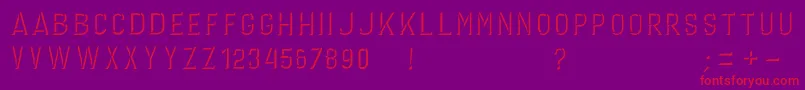 GERINIMO DARK Font – Red Fonts on Purple Background