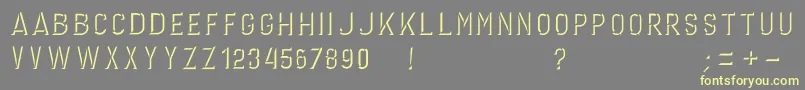 GERINIMO DARK Font – Yellow Fonts on Gray Background