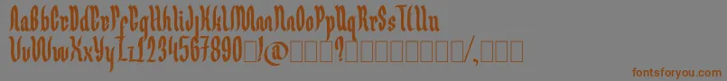 En savoir plus sur la police Germany Ghotic Police Germany Ghotic – polices brunes sur fond gris