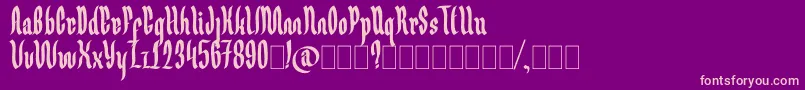 More about Germany Ghotic Font Germany Ghotic Font – Pink Fonts on Purple Background