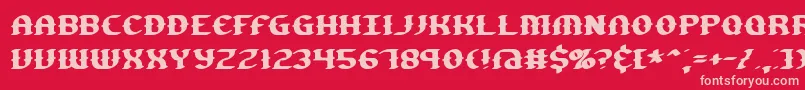 gesture Font – Pink Fonts on Red Background