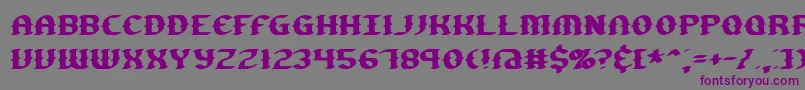 gesture Font – Purple Fonts on Gray Background