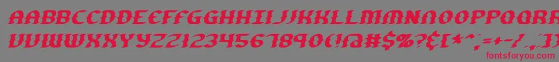 gestures Font – Red Fonts on Gray Background