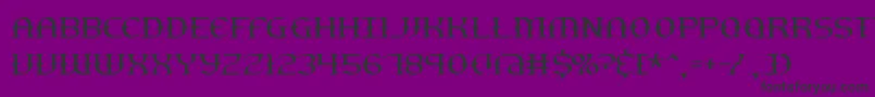 gesturet-Schriftart – Schwarze Schriften auf violettem Hintergrund