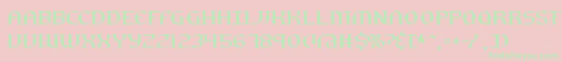 gesturet Font – Green Fonts on Pink Background