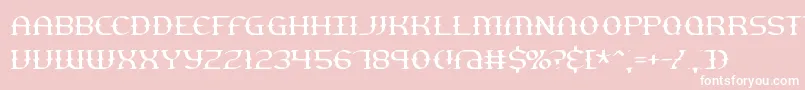 gesturet Font – White Fonts on Pink Background