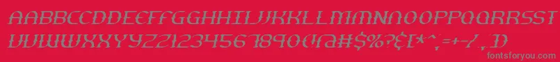 gesturts Font – Gray Fonts on Red Background