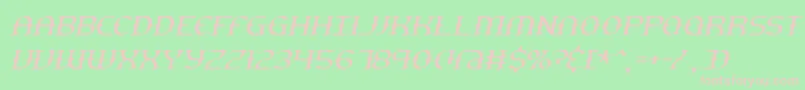 gesturts Font – Pink Fonts on Green Background