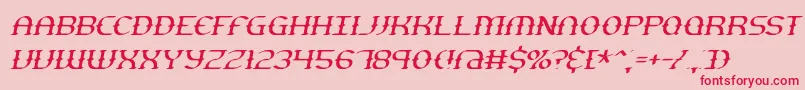 gesturts Font – Red Fonts on Pink Background