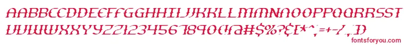 フォントgesturts – 白い背景に赤い文字