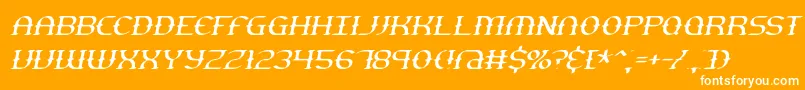 gesturts Font – White Fonts on Orange Background