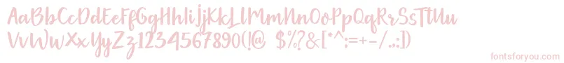Gethania-Schriftart – Rosa Schriften