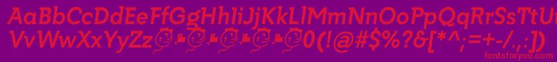 Police Getho Bold It – polices rouges sur fond violet