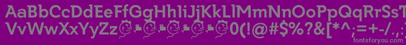 Подробнее о шрифте Getho Bold Шрифт Getho Bold – серые шрифты на фиолетовом фоне