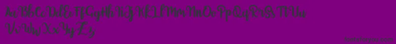 Getolyfe Font – Black Fonts on Purple Background