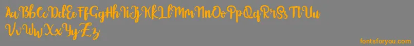 Getolyfe Font – Orange Fonts on Gray Background