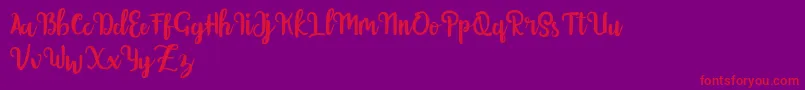 Getolyfe Font – Red Fonts on Purple Background