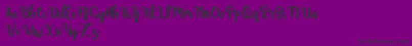 Getolyfe Font – Black Fonts on Purple Background