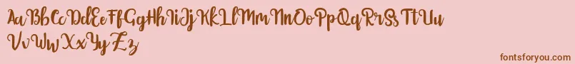 Getolyfe Font – Brown Fonts on Pink Background