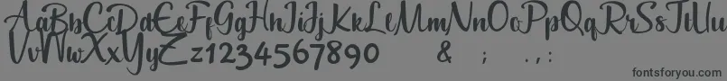 Geuceu Font – Black Fonts on Gray Background