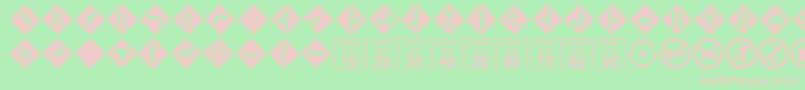 GGSID    Font – Pink Fonts on Green Background