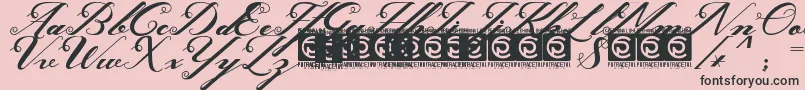 Ghaya FreeVersion Font – Black Fonts on Pink Background