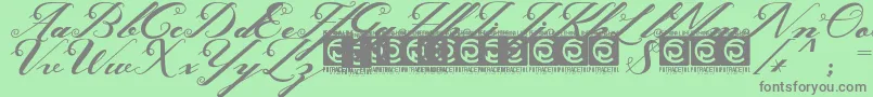 Ghaya FreeVersion Font – Gray Fonts on Green Background