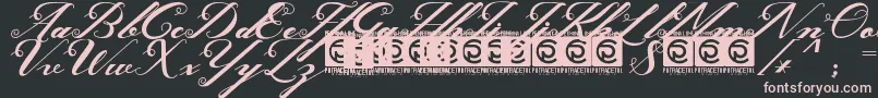 Ghaya FreeVersion Font – Pink Fonts on Black Background