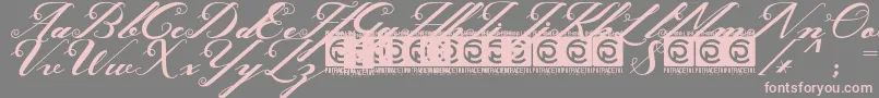 Ghaya FreeVersion Font – Pink Fonts on Gray Background