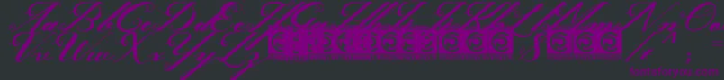 Ghaya FreeVersion Font – Purple Fonts on Black Background