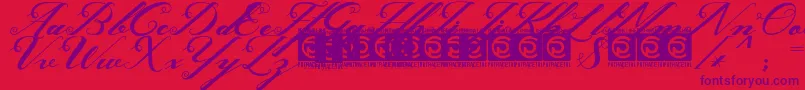 Ghaya FreeVersion Font – Purple Fonts on Red Background