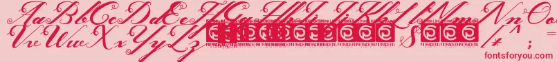 Ghaya FreeVersion Font – Red Fonts on Pink Background