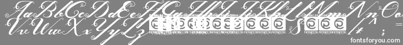 Ghaya FreeVersion Font – White Fonts on Gray Background