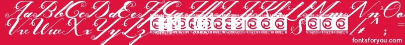 Ghaya FreeVersion Font – White Fonts on Red Background