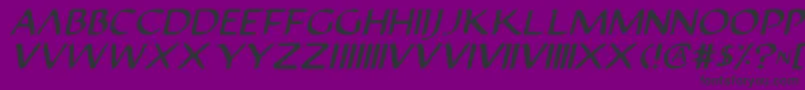 Fonte Justv22i – fontes pretas em um fundo violeta