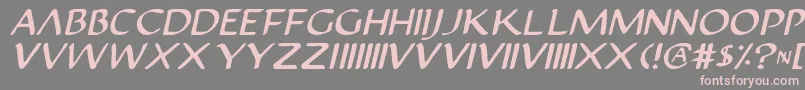 Justv22i Font – Pink Fonts on Gray Background