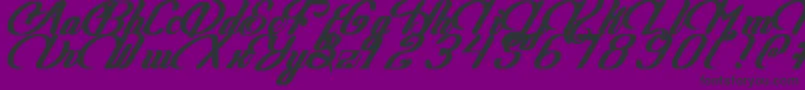 GheaAdastaDEMO-Schriftart – Schwarze Schriften auf violettem Hintergrund