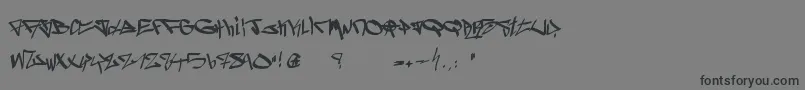 Ghetto Blasterz Font – Black Fonts on Gray Background